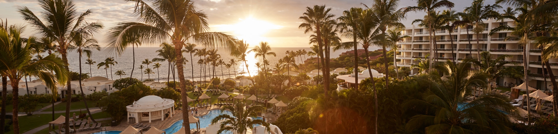 aerial of kea lani, pool, and ocean