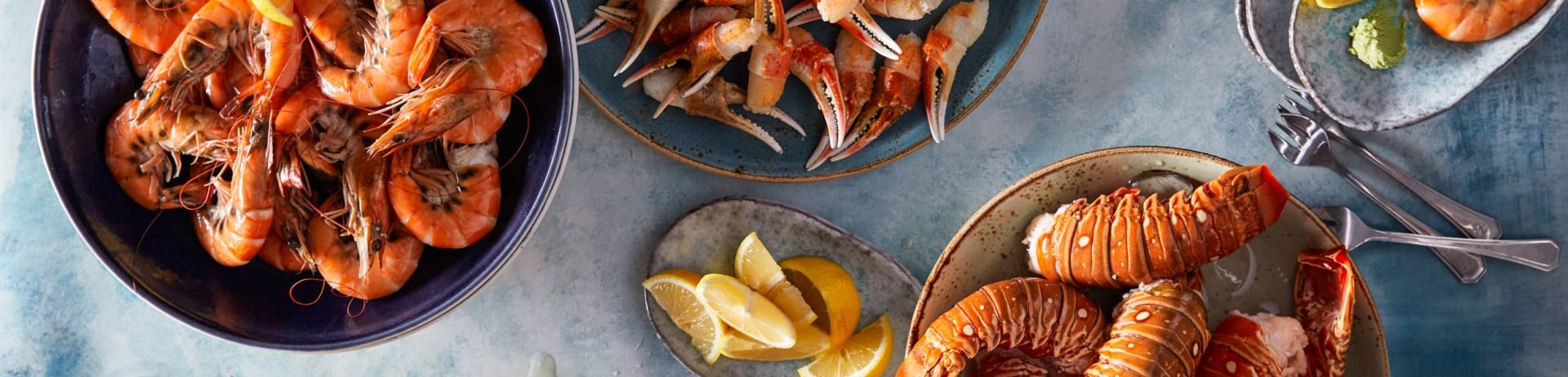 plates full of seafood