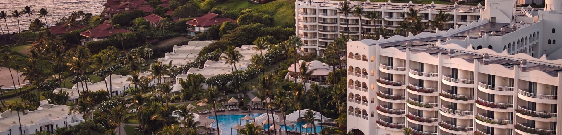 Aerial shot of fairmont kea lani