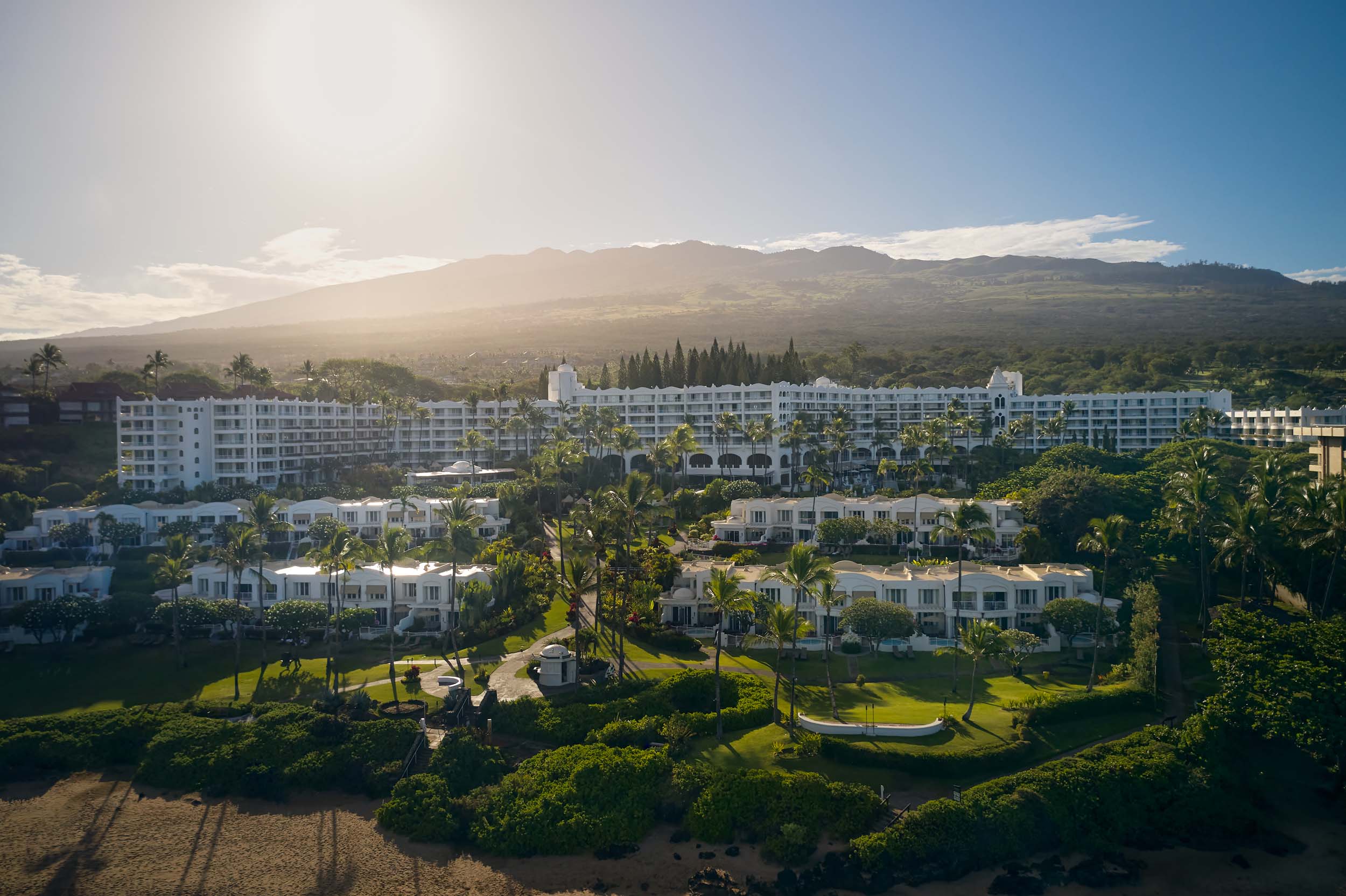 Aerial of the fairmont kea lani