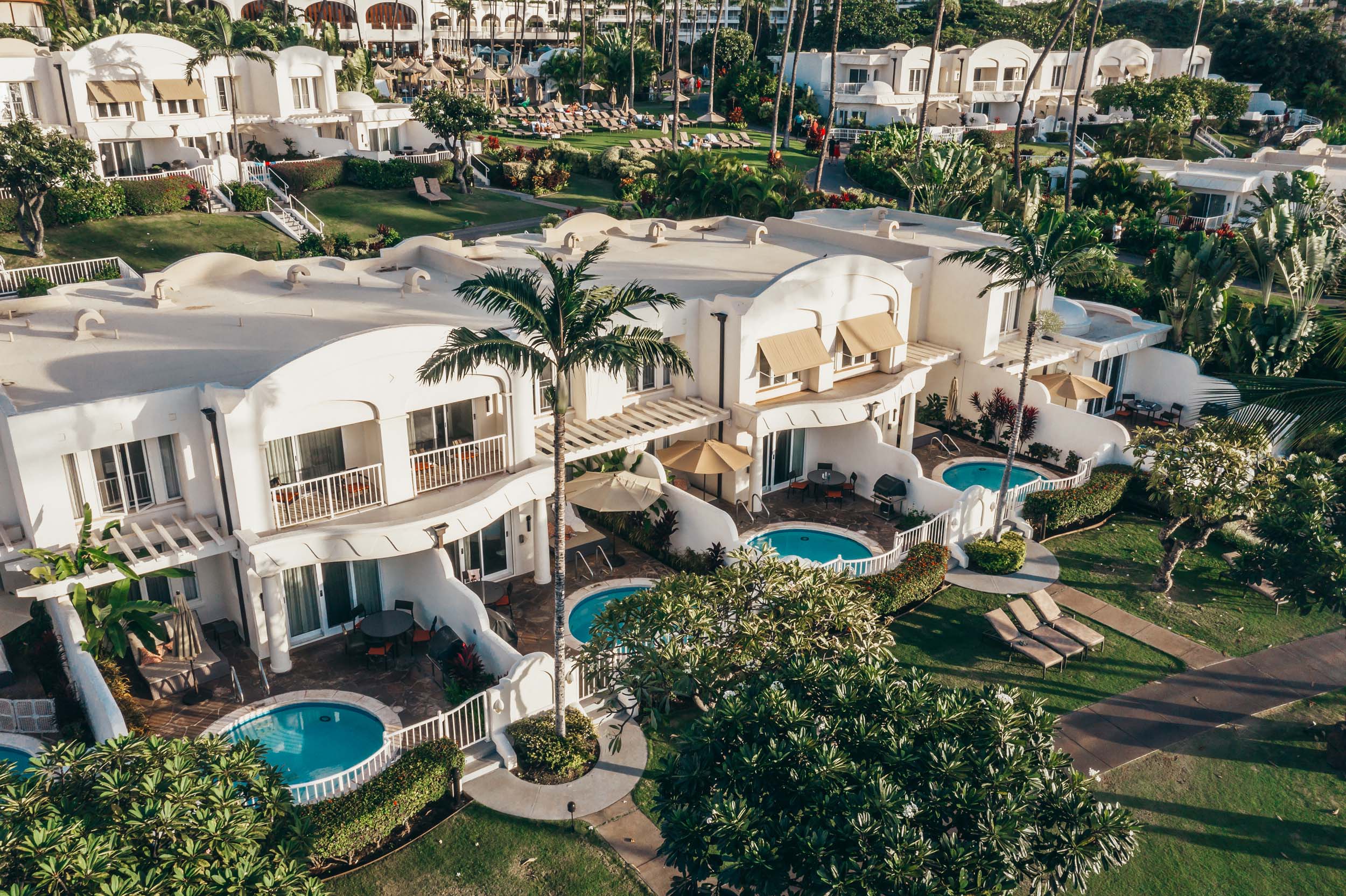 aerial of the kea lani villas