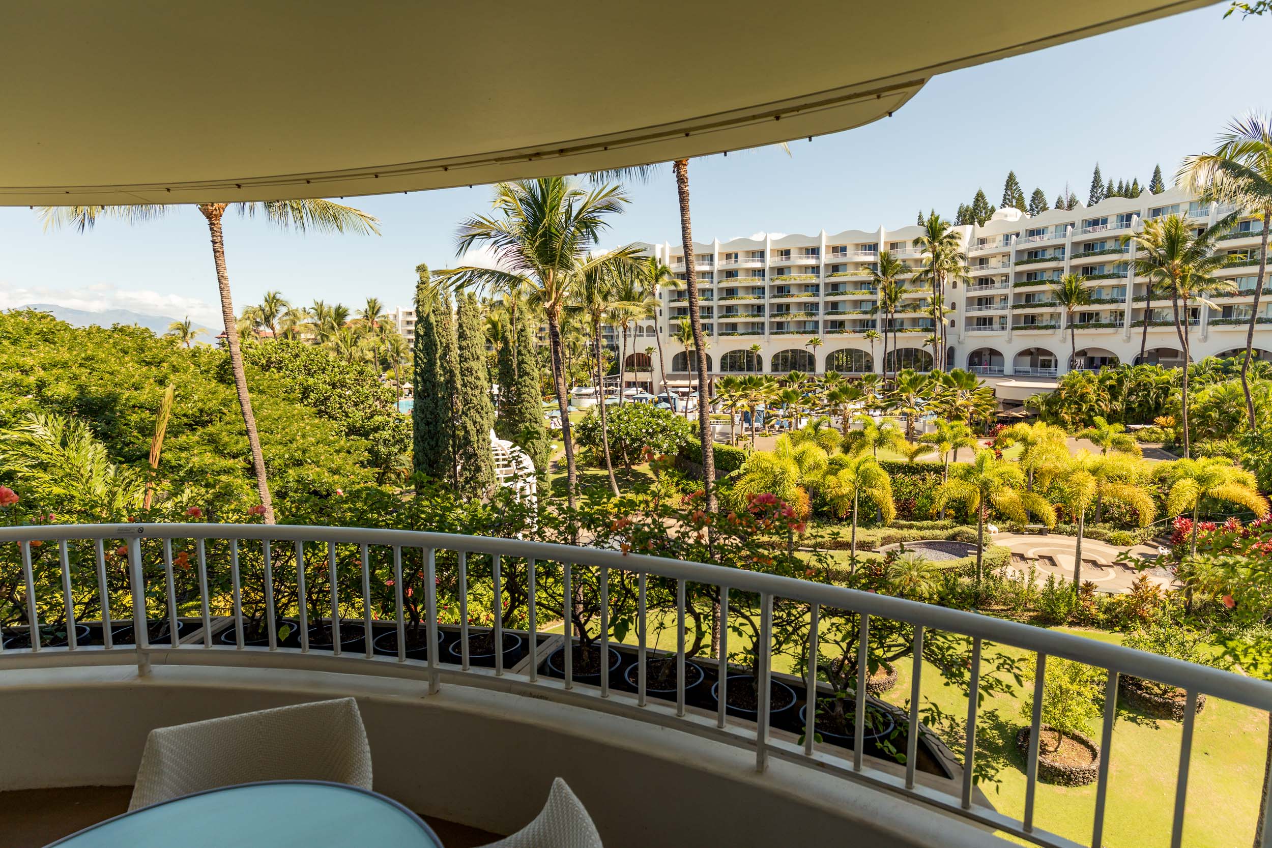 view of garden from balcony