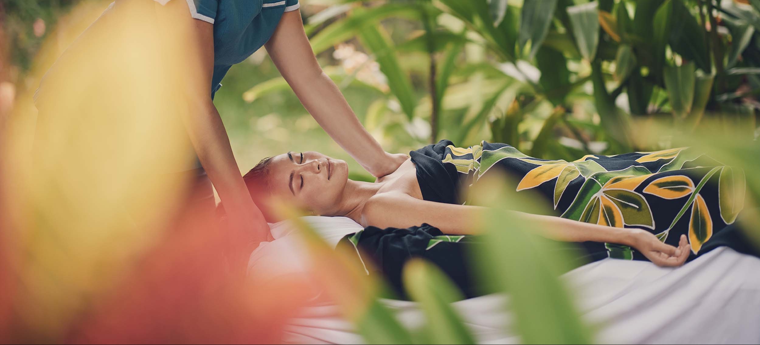 Woman getting a massage