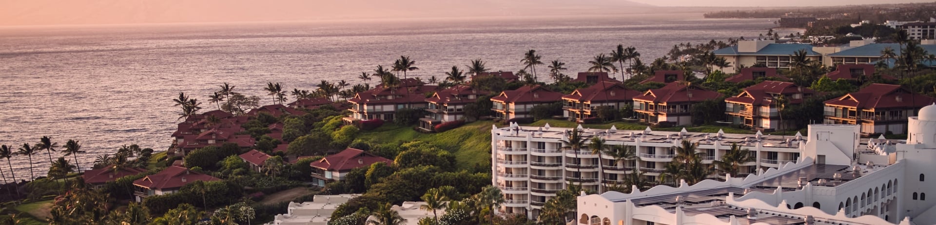 aerial of resort pool