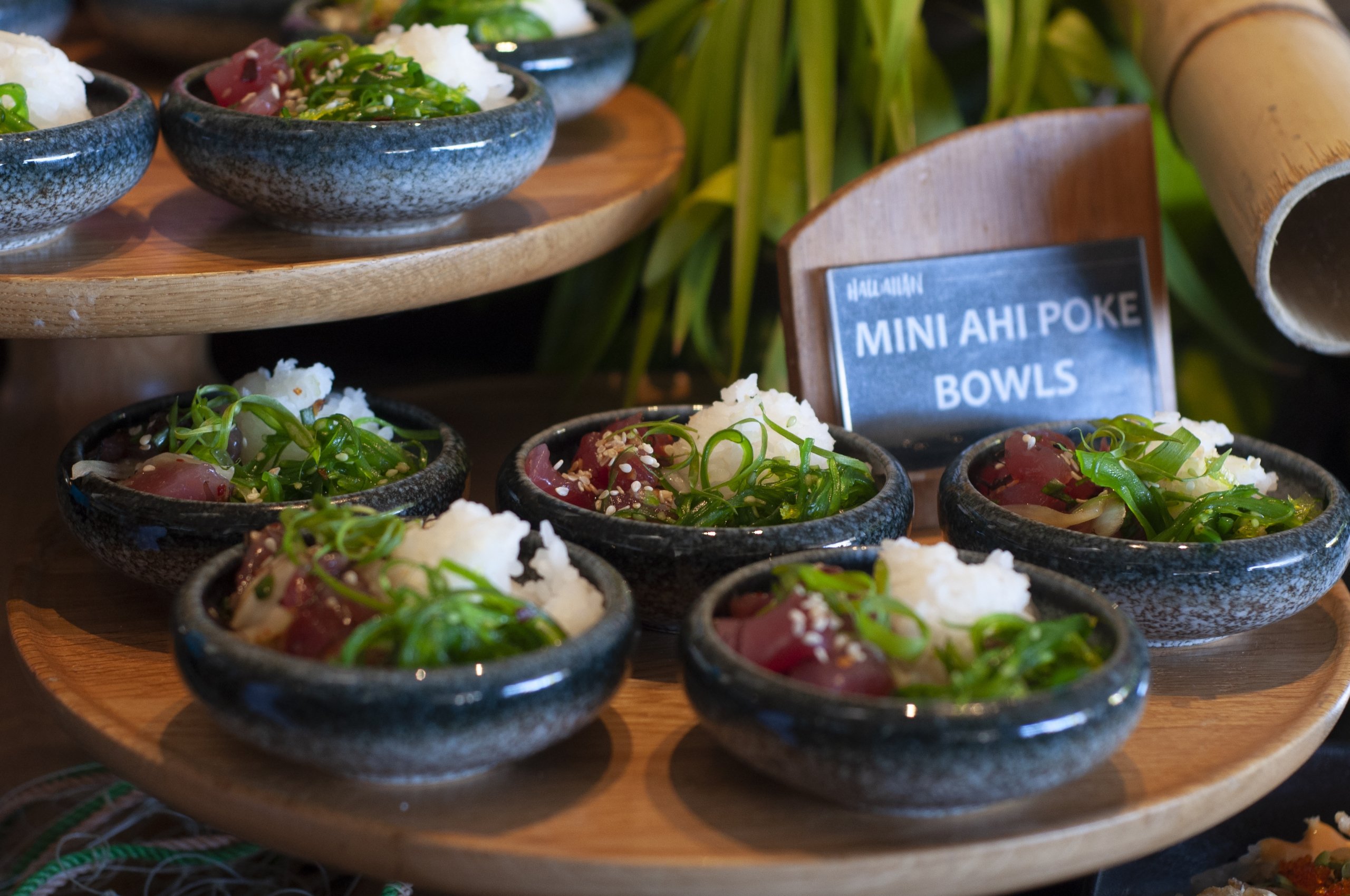 Mini Poke Bowls from Fairmont Kea Lani